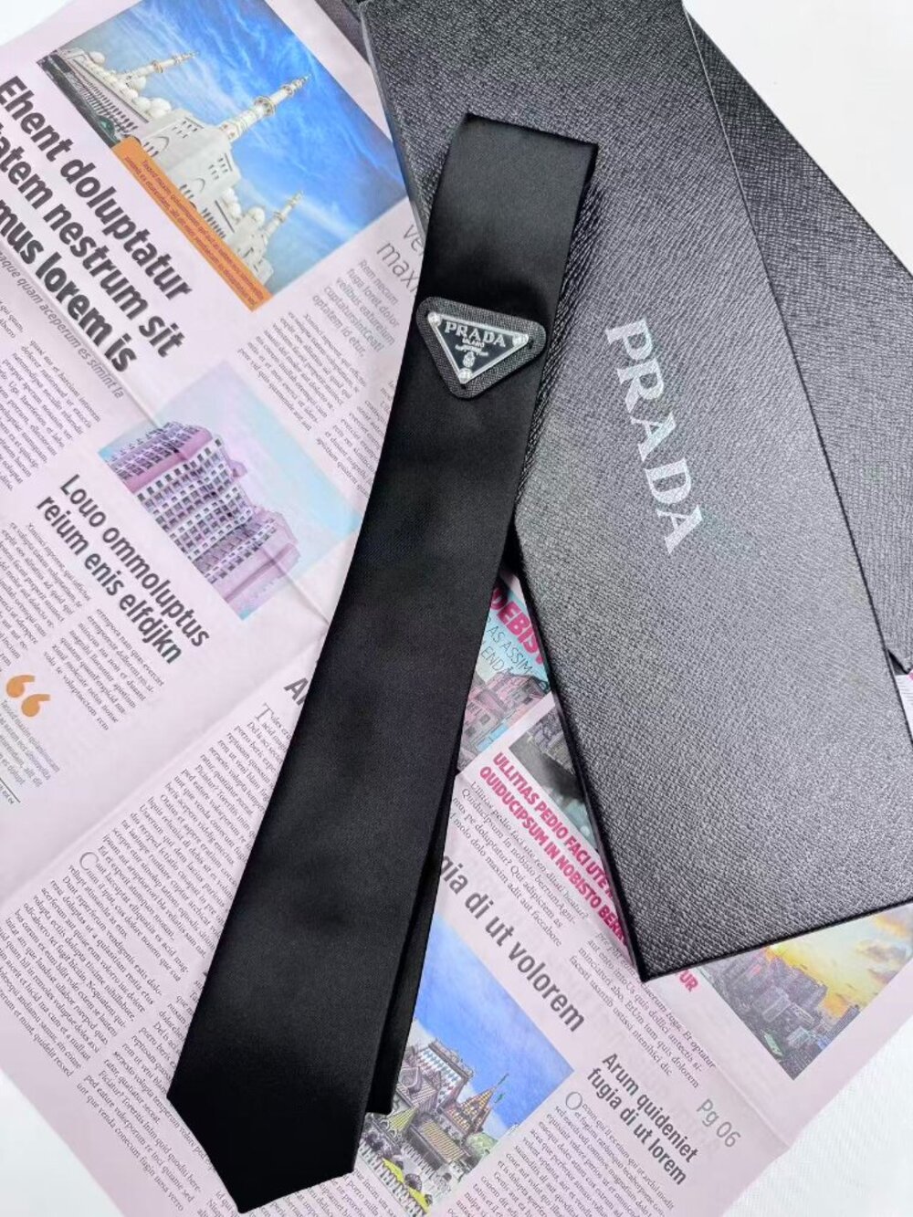 🖤 Prada Re-Nylon Tie NWT 🎁 Iconic Designer Neckwear